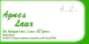 agnes laux business card